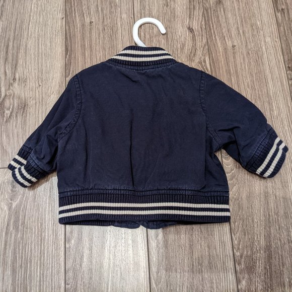 [KIDS 2/$30] EUC Baby Boy (0-3M) - GAP Baseball Jacket - Picture 4 of 8